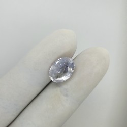 White Sapphire  6.84 Ct Certified